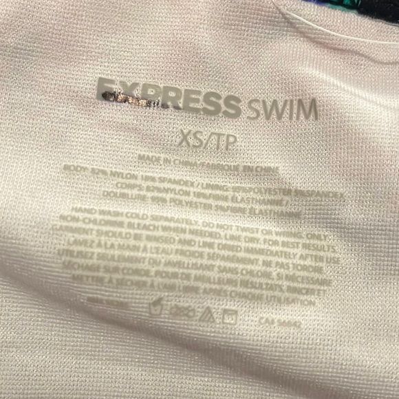 Express Bikini Swimsuit Swim Tribal Geometric String XS New - Picture 5 of 5